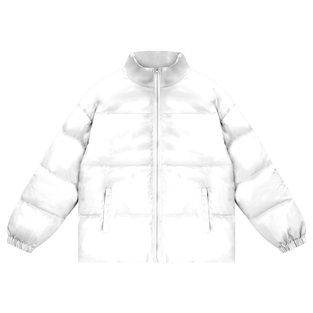 Unisex Zipper Puffer Coat HugePOD